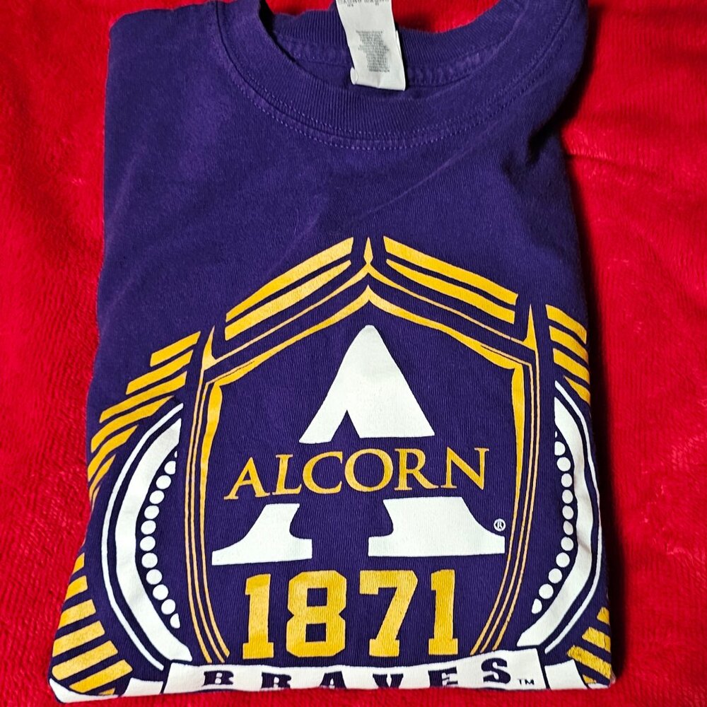 Alcorn State Braves Adult Long Sleeve Shirt Size Medium